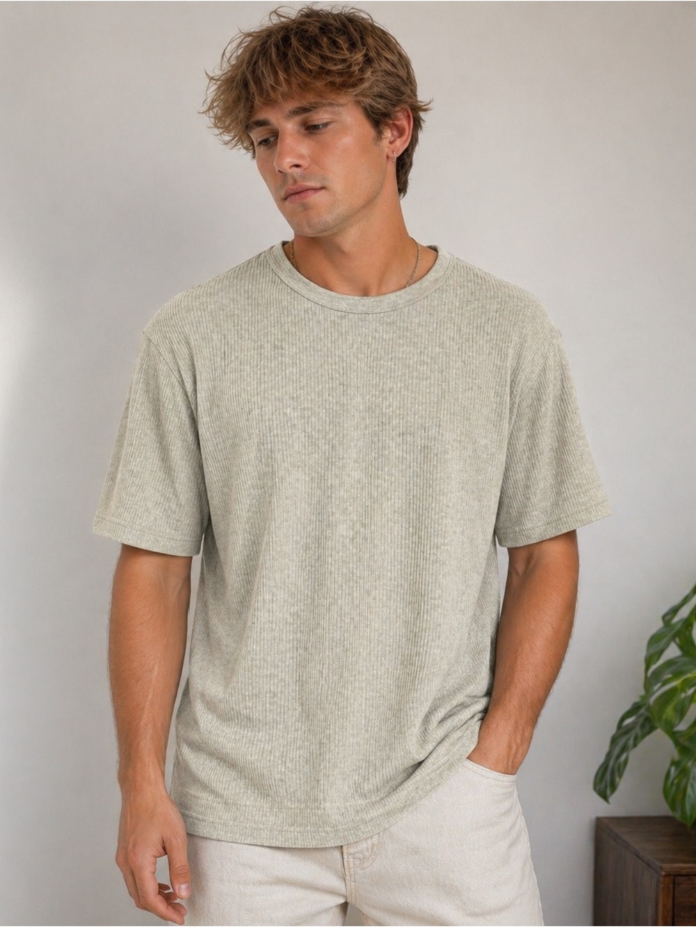 ✨ Croft & Barrow Men’s Ribbed Tee – NWOT ✨